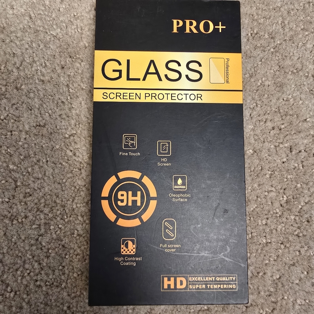 iPhone 14 Pro Full Clear Tempered Glass Screen Protector New